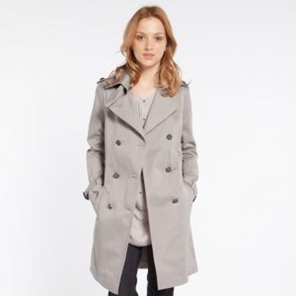 Comptoir Des Cotonniers Jackets & Blazers - Comptoir de Cottoniers Classic Trench Coat Gray